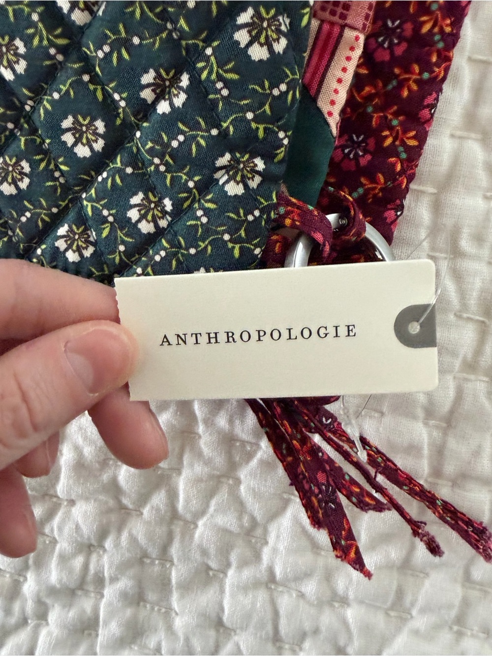 NWT Anthropologie Vera Bradley Quilted Floral Patchwork Set of 3 Pouches - Picture 5 of 5